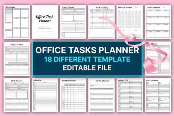 Editable Office Tasks Planner for KDP: Simplify Your Workflow
