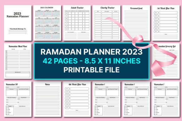 Streamline Your Sacred Month: The Value of a Printable 2023 Ramadan Planner for KDP