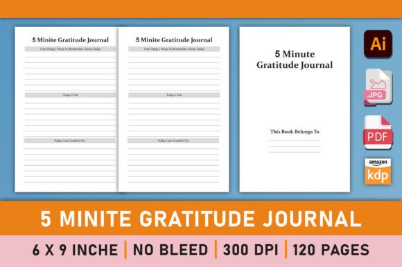 The Editable 5 Minute Gratitude Journal: A Tool for Mindful Living and Creative Publishing