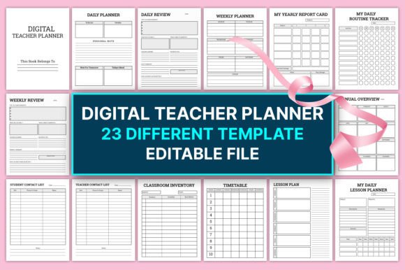 Your Complete Editable Digital Teacher Planner for Amazon KDP