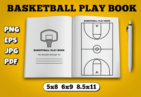 Your Essential Basketball Playbook KDP Interior Template